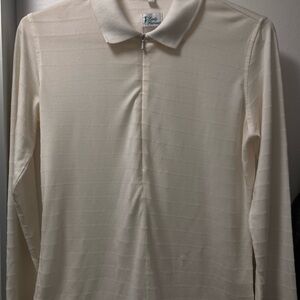 Lady Fairway Women's Cream/off white long Sleeve Top